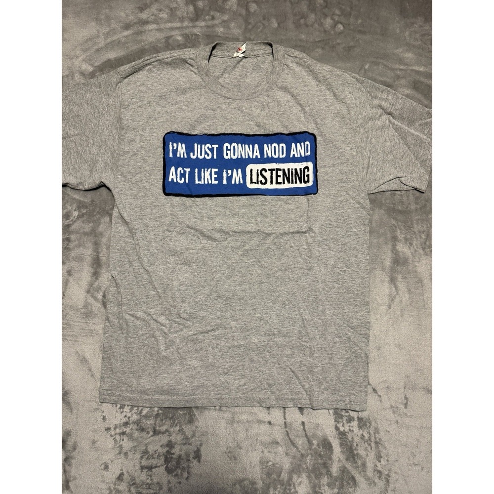 Urban Pipeline T-Shirt Mens L Gray Sarcastic Graphic Print Short Sleeve Tee